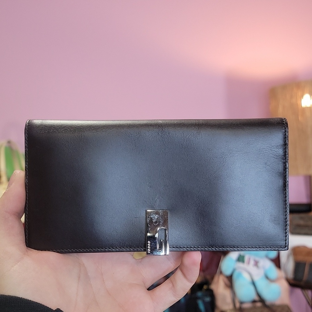 Vintage Gucci Long Leather Wallet